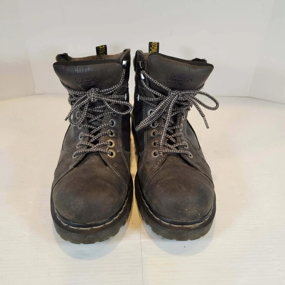 Dr. Martens Diego Dark Brown Leather‎ Lace Up Work Boots Mens 12 UK 11 EU 46
